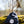 Laden Sie das Bild in den Galerie-Viewer, Dunkelblaue Beanie mit rundem Rocket Camper Patch