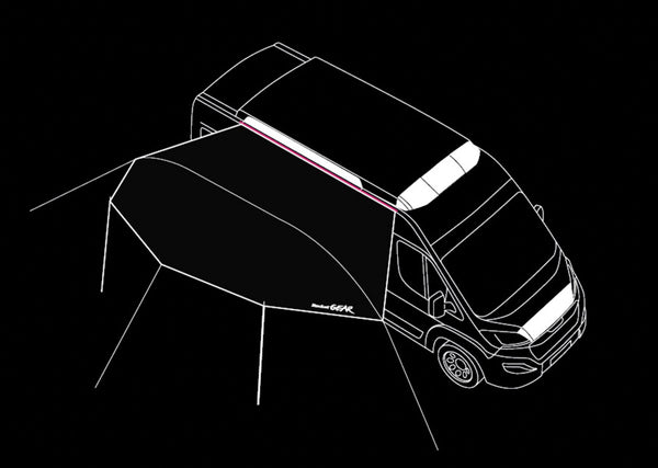 Sonnensegel XL für Campingbusse – ROCKET CAMPER